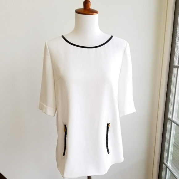 Structured White Blouse 50%OFF - Picture 1 of 4